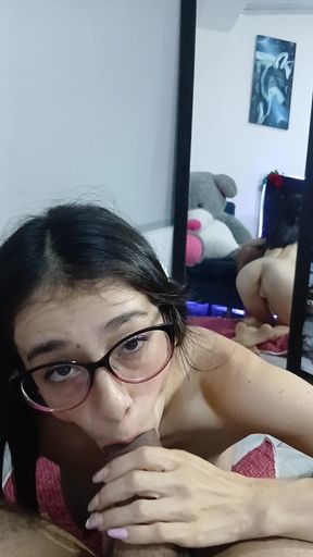 Sexy white girl blowjob