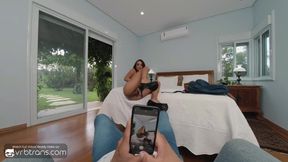 Brazilian Shemale Gracing Stepbrother’s Big Dick Through Photo Shoot POV