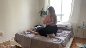 Smothering Slave in Yoga Pants - Goddess Allie James - {HD}