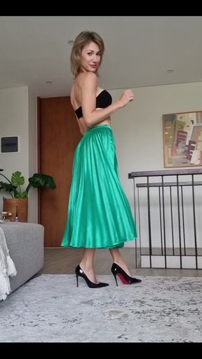 Flashing My White Tiny Thong in Front of You