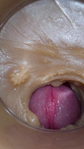 Camera Inside Deep Pussy Captures Cumshot