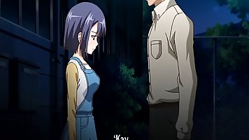 Busty brunette teen titjobs and fucks her stepdad (Hentai)