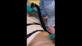 I WANT TO SEE YOUR CUMSHOT! GLOVED SURGEON MILKS MASKED PATIENTS UNTIL HE CUMS - LATEX GLOVES MEDICAL FEMDOM