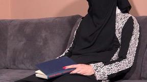 ”Punishing a disobedient beauty in niqab”