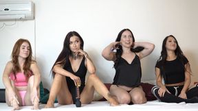 A playful &quot;who will cum first&quot; challenge