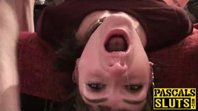 Tattooed brunette Adreena Winters deepthroats then gets fucked hard