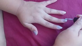 Painting nails - manicure