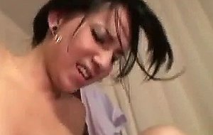 Shemale bareback anal sex with her boyfriend
