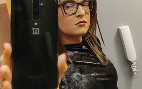 Cumshot in Front of Mirror