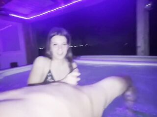 Pool Party Screw - Hawt Teen With Massive Booty Likes Hard Sex