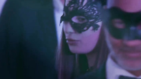 Vixen:Sonya & Liya attend exclusive masquerade sex party