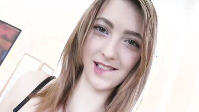 Barely legal teen pornstar Tera Link fucked to the extreme in DAP gangbang