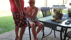 Tinder fling intense mutual play with fiery blonde