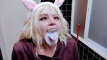 toothbrushing with a lot of foam and ahegao