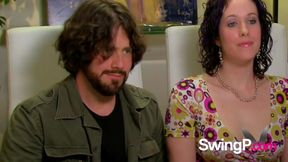 Housewife guy gets nervous on the big group