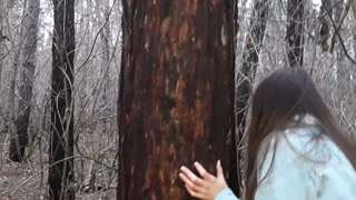 Fucked with a bottle in the forest on New Year's Eve - IkaSmoks