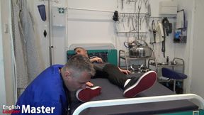 Doctor Worships Patients Feet and Eats Cum From Feet