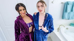 Sophia Leone and Selina Bentz are getting fucked in the doggy style