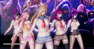 Hello Venus -Wiggle wiggle strip dance Ahri Akali Kaisa Evelynn Seraphine