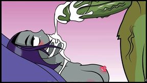raven xxx simulator [rule 34 pornplay hentai game] monster green cock and deepthroat