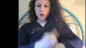 Sexy Italian Transsexual explodes twice