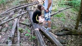 Hot Barely Legal Chick Gets Fucked in the Woods, Forest Sex, Naked Outside, Nudist Chick, Outside Sex