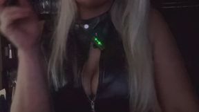 Black Leather, feeling dominant with a cigarillo