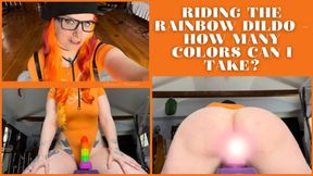 Riding the Rainbow Dildo - How Many Colors Can I Take?