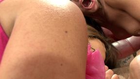 cathy heaven and valerie summer get fucked raw and fed cum