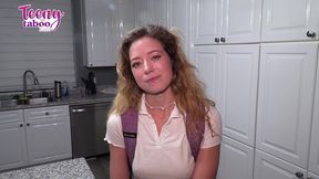 teen stepdaughter river lynn learns how to cum from stepdad