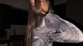 Spider-girl Will Save Your Day with Her Juicy Pussy!