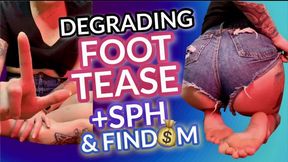 Hot Girl Degrading & Teasing You for Being A Foot Bitch Findom Finsub with SPH
