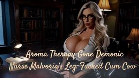 Aroma Therapy Gone Demonic: Nurse Malvoria’s Leg-Fucked Cum Cow