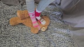 Chrissy fuzzy sock torment