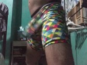 Hot bodybuilder wanks his thick cock until he has an orgasm - Jovenpoder