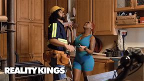 REALITY KINGS - Deja Marie Does Role Play With Her BF To Keep The Excitement In Their Relationship