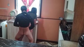 I Caught My Stepmom in the Kitchen and We Started Fuck
