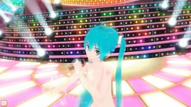 (3D Hentai) Hatsune Miku sings and dance naked (はつね ミク、, 初音 ミク, Vocaloid)