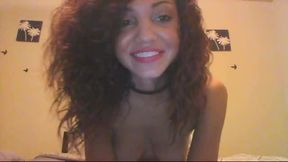 Latina Boobs Undressing Finger Masturbation