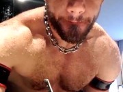 CAM4 , webcam, shower in fetish gear, muscle show (Paul Europe)