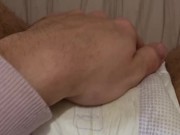 Pee in diaper before cum