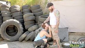 TRAILERTRASHBOYS Jack Dixon Has His Dick Blown Outdoor