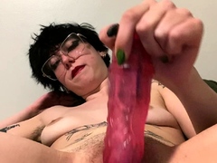 Amateur double toy masturbation