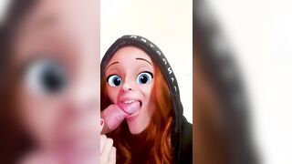 Married ginger having fun on cellphone