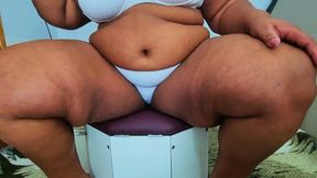 BBW Face sitting, part 2, by Isadora Onell and Slave, (cam by Manu) FULL HD