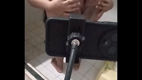 Mi esposa en videollamada mostrando culo, tetas y panocha