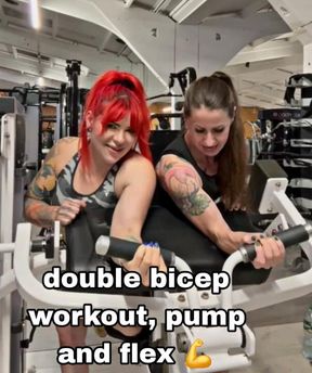 Double bicep workout..pump and flex