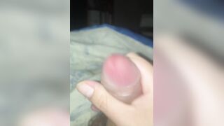 daily fap off 30/30 - lots of precum and shooting a geyser - masturbate off compete