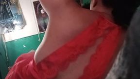 Stepmother in Lingerie Fucking Doggy Style and Riding Her Stepson's Cock