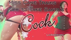 Miss Cane Trains you for Santa's Cock